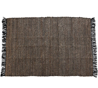 Χαλί "zig zag" μαυρο/καφε 120χ180cm