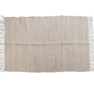 Χαλί "zig zag" μπεζ/λευκό 120x180cm