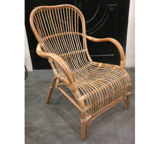 Χαμηλή πολυθρόνα "Bali" φυσικό rattan