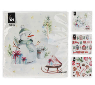 Χαρτοπετσέτες 33x33εκ σετ 16τεμ.