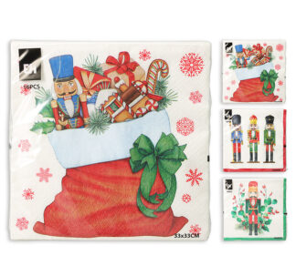 Χαρτ/σέτες 33x33εκ σετ 16τεμ.