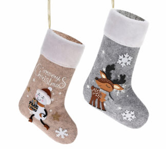 Χριστ/κη μποτα με χιον/πο & ελάφι