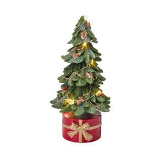 Χριστ/κο έλατο polyrezin με 10Led