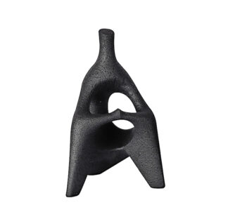 Αφηρημένο γλυπτό με φιγούρα ανθρώπου μαύρη 29cm