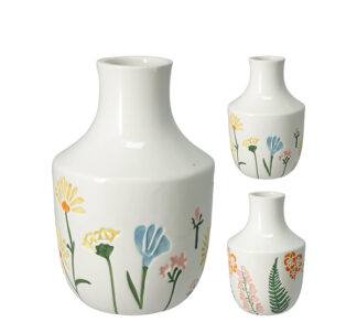 Βάζο απο δολομίτη σε 2 φλοραλ σχ.