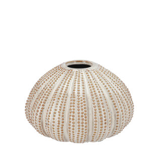 Βάζο σχ.αχινός μπεζ