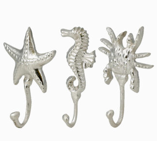 Γάντζος αλουμινίου σε 3 θαλασσινά σχ.ασημι χρ.