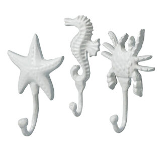 Γάντζος αλουμινίου σε 3 θαλασσινά σχ.λευκο χρ.