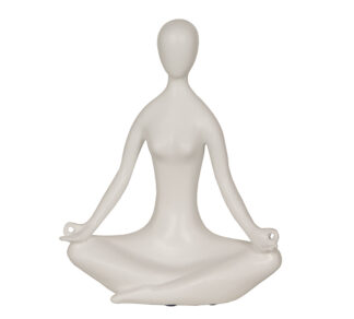 Διακοσμητική φιγούρα Yoga λευκό χρ.