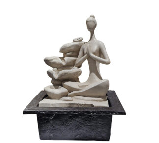 Επιτραπεζιο συντριβανι "yoga" με φως σε 3σχδ.