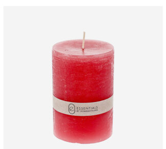 Κερί κορμός ρουστίκ κόκκινο crimson 7x10cm