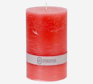 Κερί κορμός ρουστίκ κόκκινο crimson 9x15cm