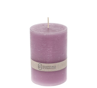 Κερί κορμός ρουστίκ λιλα 7x10cm