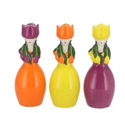 Κεραμικό βάζο "Tulip lady" σε 3 χρ.