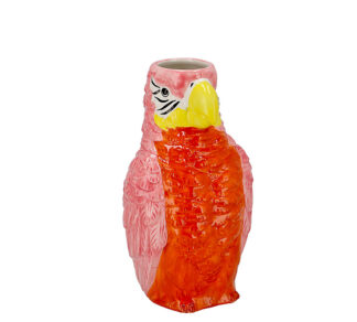 Κεραμικό βάζο παπαγάλος πορτοκαλί χρ.