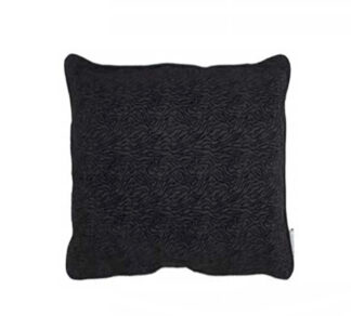Μαξιλάρι μαύρο βελούδο με ανάγλυφο σχέδιο