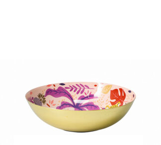 Μεταλλικό εμαγέ μπολ σε 2σχ.jungle 20cm