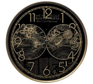 Μηχανικό ρολόι ATLAS μαυρο/χρυσό