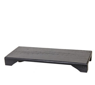 Παραλ/μη βάση από ανακυκλ.ξύλο μαύρη 50x20cm