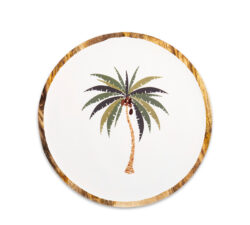 Πιατέλα mango εμαγέ ντεκόρ φοίνικα 30cm