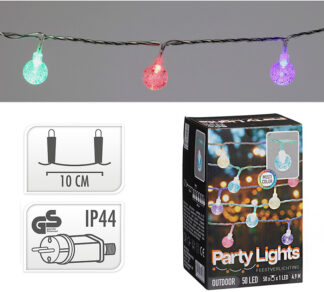 Πολύχρωμα Party lights 50τεμ.(μήκος 5 μ.)
