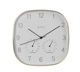 Ρολόι τοιχου με υγρόμετρο & θερμομετρο 40cm