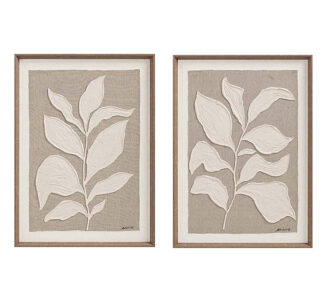 Σετ 2 τεμ.ανάγλυφο Hand paint με κορνίζα 3